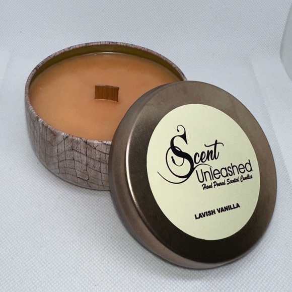 LAVISH VANILLA, SCENT UNLEASHED LLC LUXURY HAND POURED SCENTED CANDLES - Picture 5 of 6